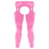 ACSUSS Mens Wet Look Leather Pants Tight Trousers Cutout Skinny Long Legging Pants Clubwear Pink 3X-Large view 3