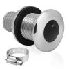 Boltigen Thru Hull Fittings for Boats, Stainless Steel Yacht Through Hull Connecter with Straight Barb, Marine Barbed Hose Skin Fitting Drain for 3/4 inch I.D. Hose view 1