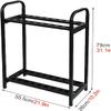 Katzowen Golf Club Rack Display Rack, 18-Hole Golf Club Storage Rack Holder, Metal Rack Storage Driving Range Supplies, 80cm Tall view 2