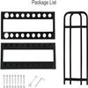 Katzowen Golf Club Rack Display Rack, 18-Hole Golf Club Storage Rack Holder, Metal Rack Storage Driving Range Supplies, 80cm Tall view 3