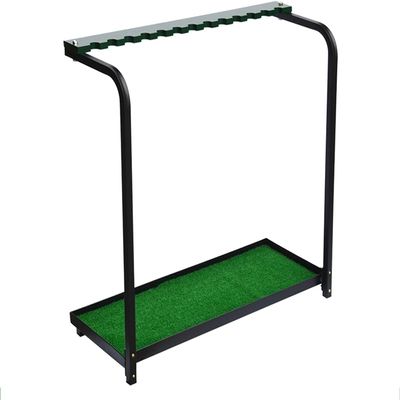Katzowen 13 Putter Holder Golf Club Organizers Stand, Floorstanding Golf Club Holder Stand for Sports & Outdoor, Metal Storage Rack-Green