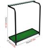 Katzowen 13 Putter Holder Golf Club Organizers Stand, Floorstanding Golf Club Holder Stand for Sports & Outdoor, Metal Storage Rack-Green view 2