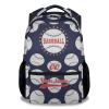XaocNyx Personalized Baseball School Backpack for Boys, 16 Inch Dark Blue Backpacks for Kids Age 10-12, Cool Lightweight Bookbag for Travel view 1