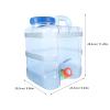 INOOMP Water Storage Containers Camping Water Container Portable Tank with Faucet Camping Bucket with Tap Jug with Spigot Emergency Storage for Outdoor Hiking view 3