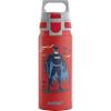 Sigg - Aluminium drinking bottle for children - WMB ONE Batman stand - suitable for carbonated drinks - leak-proof - feather-light - BPA-free - climate neutral certified - red - 0.6 litres view 1