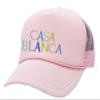 ALLNTRENDS Casablanca Embroidered Trucker Hat Adult Baseball Cap Adjustable Snapback (Light Pink) view 1