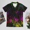 Colorful Paint Splatters Men's Polo Shirt Short Sleeve Print T Shirt Slim Fit Golf Shirt Collared Tee Casual Top M view 3