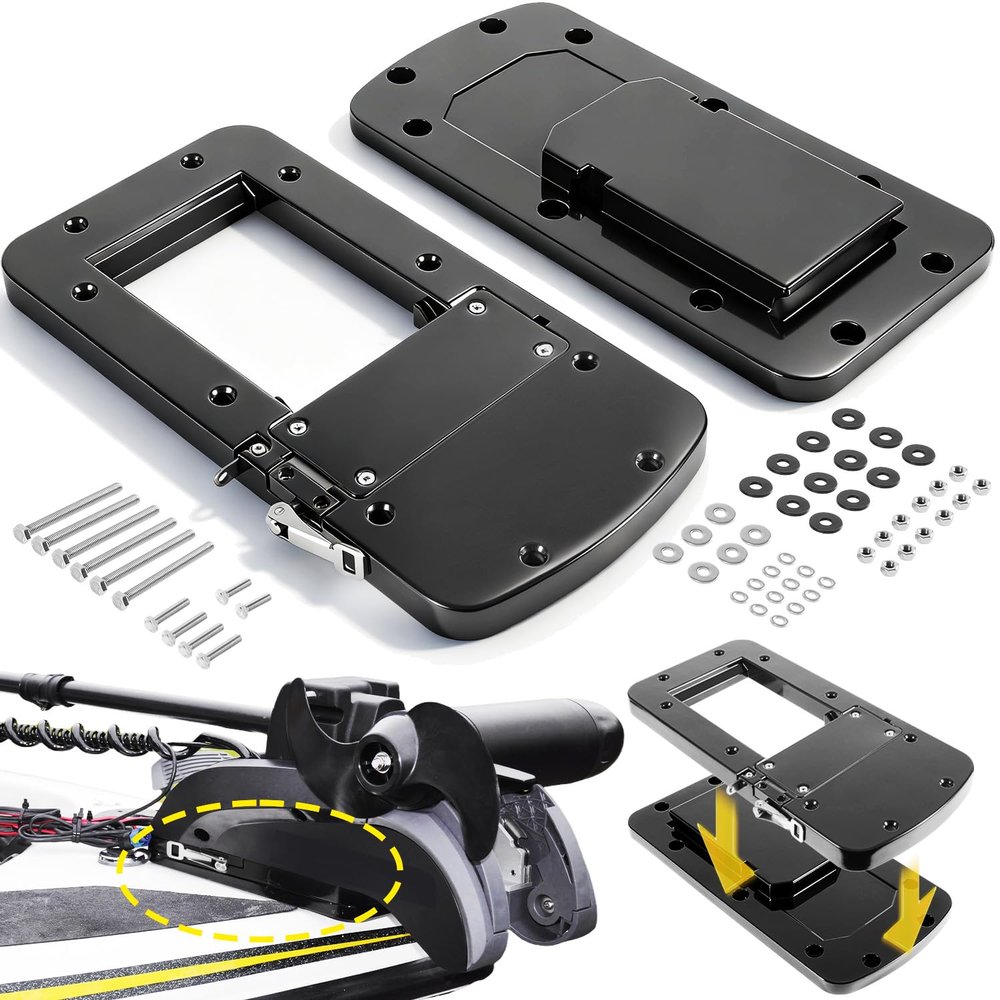 8M0092064 Xi Series Quick Release Mounting Bracket Kit Replacement for MotorGuide Xi3 Xi5 Trolling Motors, Aluminum Black