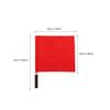 4Pcs Referee Flags with Stainless Steel Rod Sponge Handle Linesman Flags Signal for Soccer Volleyball Sports view 4