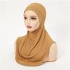 Cntqiang Muslim Full Neck Cover Under Scarf Inner Hijab Cap for Women Bonnet Islamic Elastic Cotton Headscarf Turban Hat view 2