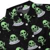 Alien Men's Button Shirt, UFO Hawaiian Shirt for Unisex, Alien Pattern Casual Shirt Men, Birthday Gifts for Men Dad (2XL) view 4