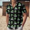 Alien Men's Button Shirt, UFO Hawaiian Shirt for Unisex, Alien Pattern Casual Shirt Men, Birthday Gifts for Men Dad (4XL) view 2