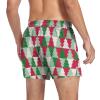 Aflyko Christmas Novelty Boxer Shorts Red Green Xmas Tree Relaxed Fit Boxers Buttoned Fly Men's Underwear Xmas New Year, XL view 2