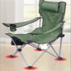 Camping Chair Outdoor Chair Foldable Chair High Back Lounger Chair Outdoors Portable Folding Backrest Armchair Camping Casual Headrest Chair With Cup Holder Side Bag Folding Camping Chair ( Color : C view 2