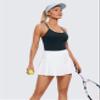 CRZ YOGA Seamless Workout Tank Tops for Women Racerback Athletic Camisole Sports Shirts with Built in Bra True Navy Small view 3