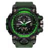 AIMES Mens Watches Sports Outdoor Waterproof Military Watch for Men Army Green Tactical Watch Analog Digital Date Alarm Stopwatch Multi-Function Tactics Big Face Wristwatch for Men view 1