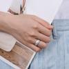 Egnaro Women's Bridal Rings Sets, 6mm Wide, 2mm Thick, Silicone Wedding Rubber Band with Half Size, Inner Arc Ergonomic Breathable Design view 3
