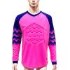 ZUYPSK Boy's Sport Goalkeeper Soccer Jersey Padded Goalie Football Shirt Team Training Uniforms (as1, Numeric, Numeric_10, Regular, Rose Red) view 1