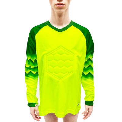 ZUYPSK Boy's Sport Goalkeeper Soccer Jersey Padded Goalie Football Shirt Team Training Uniforms (as1, Numeric, Numeric_8, Regular, Green)