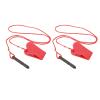 Treadmill Safety Switch, 2 Pcs Treadmill Safety Key Running Machine Safety Switch Lock Emergency Stop Replacement Cylinder Safety Clip for Commercial Treadmills view 1