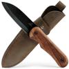 BeaverCraft Bushcraft Knife Full Tang - Camping Bush Knife with Sheath, Carbon Steel, Small EDC Fixed Blade, Outdoors Gift for Men | BSH5 Shadow view 1