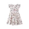 Girls' Casual Dresses Girls Toddler Kids Crew Neck Summer Sleeveless Sundress Casual Beach Floral (White, 5-6 Years) view 1