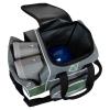 KR Strikeforce Flexx Single Tote Bowling Bag with Side Shoe Compartment and Front Accessory Compartment (Grey/Green) view 3