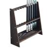 BAZAC Billiard Pool Cue Rack Corner Holder - Free Standing Billiard Stick Stand 10 Cues Holds, Pool Cue Stick Holder Snooker Accessories-Black view 1