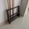 BAZAC Billiard Pool Cue Rack Corner Holder - Free Standing Billiard Stick Stand 10 Cues Holds, Pool Cue Stick Holder Snooker Accessories-Black view 2