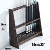 BAZAC Billiard Pool Cue Rack Corner Holder - Free Standing Billiard Stick Stand 10 Cues Holds, Pool Cue Stick Holder Snooker Accessories-Black view 4