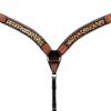 HILASON Western Horse Leather Breast Collar American Dark Brown Harness | for Horses