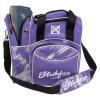 KR Strikeforce Flexx Single Tote Bowling Bag with Side Shoe Compartment and Front Accessory Compartment (Purple/Silver) view 2