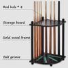 BAZAC Billiard Cue Racks, Pool Cue Rack Floor Stand,Pool Cue Holder, Billiard Stick Stand,Floor Corner Cue Rack for Pool Cues Rack Storage,Hold 8 Pool Cues view 3