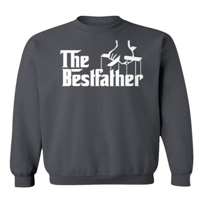 superhotapparel The Best Father Dad Movie Awesome Unisex Crewneck Sweatshirt (Gray, Medium)
