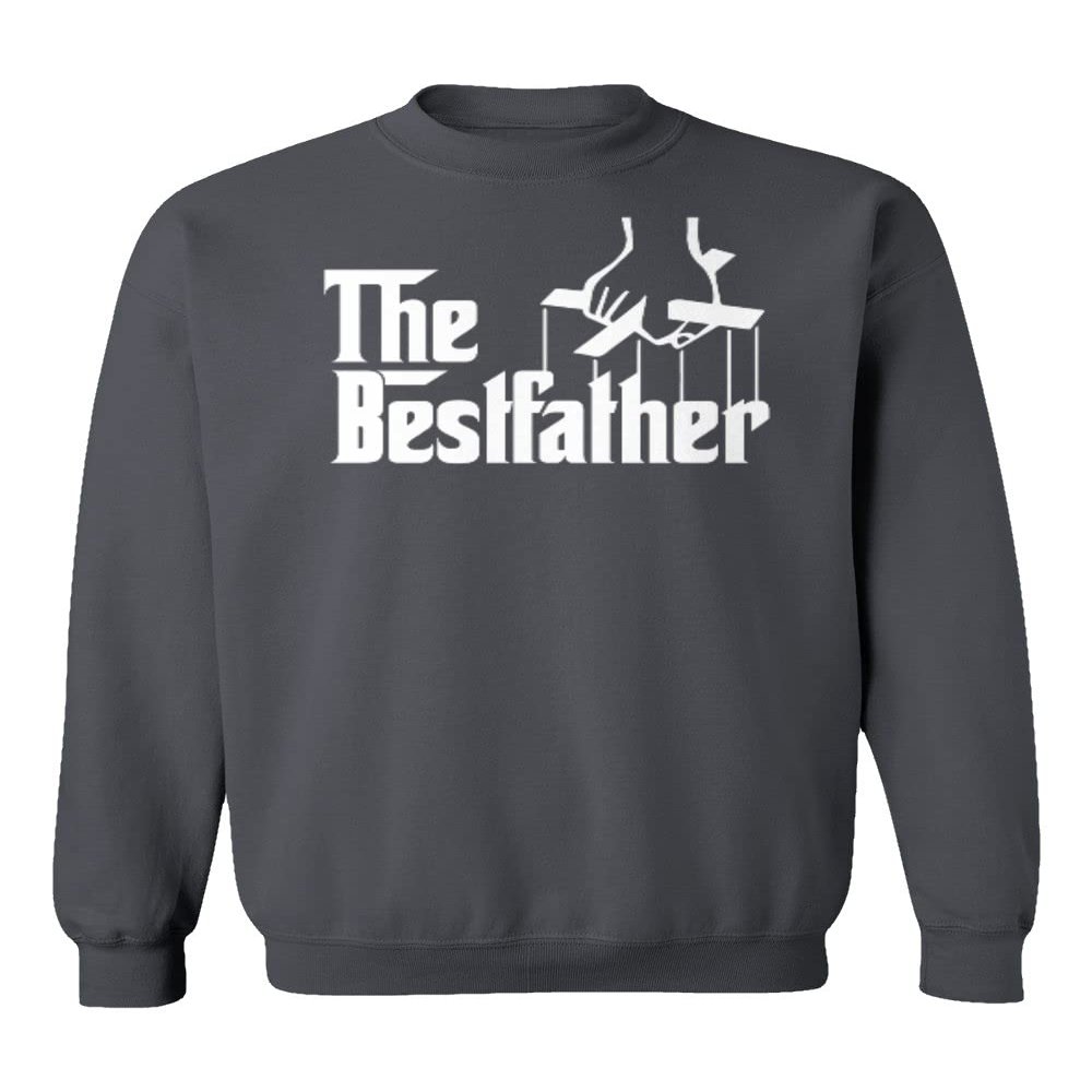 superhotapparel The Best Father Dad Movie Awesome Unisex Crewneck Sweatshirt (Gray, Medium)