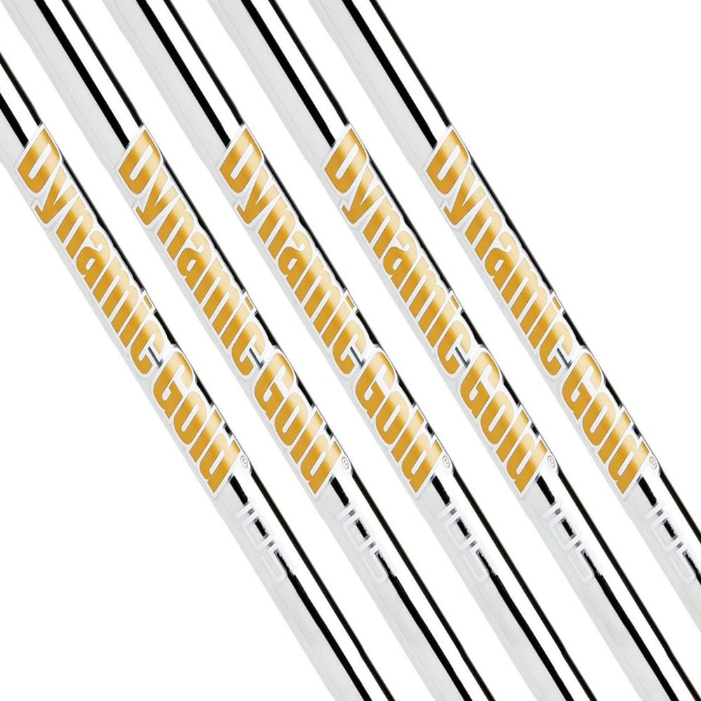 True Temper Dynamic Gold 105 Iron Shafts 3-PW, Set of 8 Shafts - .355 Taper Tip (Choose Flex) (Flex: X100 X-Stiff)