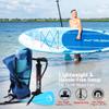 SereneLife Inflatable Stand Up Paddle Board - Wide Stable Design, Non-Slip Deck for Adults & Youth with Premium Paddle Board Accessories: Carry Bag, Dual Action Pump, Paddle, Ankle Leash - 10'6" view 4