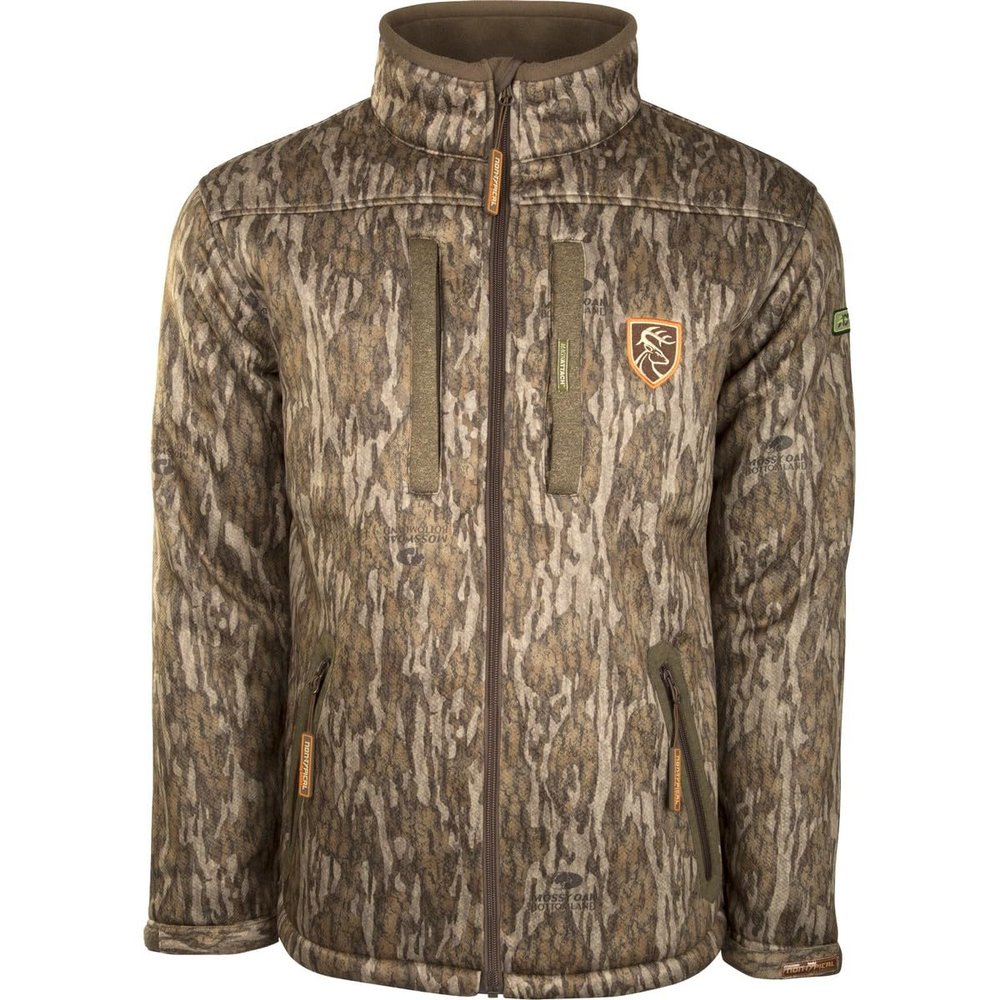 Drake DNT1010-YTH-006-14 Youth Heavyweight Silencer Full Zip Jacket Bottomland Youth Size 14