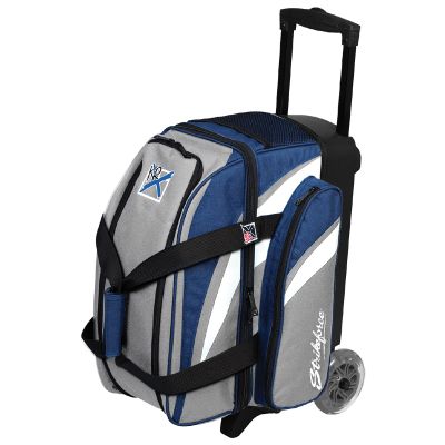 KR Strikeforce Cruiser Smooth Double Roller with Shoe Compartment and Side Accessory Pocket (Grey/Navy)