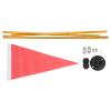 QANYEGN Kayak Flagpole Kit, Kayak Aries with Aluminum Pole, Nylon Flag, and Base, for Outdoor Surfing. view 1