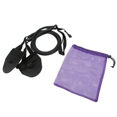 Swimming Arm Strength Trainer, Latex Black Elastic Resistance Bands, Arm Strength Trainer with Hand Paddle Elastic Exercise Bands for Swimming