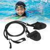 Swimming Arm Strength Trainer, Latex Black Elastic Resistance Bands, Arm Strength Trainer with Hand Paddle Elastic Exercise Bands for Swimming view 4