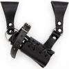 Armory Replicas Handcrafted Leather Sword Frog Medieval Costume Adjustable Weapon Belt Holster Holder - Raven Black view 1