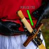 Armory Replicas Handcrafted Leather Sword Frog Medieval Costume Adjustable Weapon Belt Holster Holder - Raven Black view 3