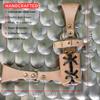 Armory Replicas  Handcrafted Leather Sword Frog  Medieval Costume Adjustable Weapon Belt Holster Holder  Left Handed - Natural Tan w/Black Cord view 4
