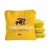 ACA Synergy Pro Professional Cornhole Bags Dual Sided Regulation 6x6 Set of 4 Honey Bagger Yellow view 1