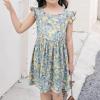 Clothes for Girls Girls Toddler Kids Crew Neck Summer Sleeveless Sundress Casual Beach Floral Prints (Yellow, 5-6 Years) view 3