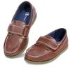 FUPPIA Boys Dress Shoes Casual Loafers Little Kid/Big Kid Slip Boat Shoes Brown Size 9 view 1