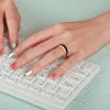 Egnaro Women's Bridal Rings Sets, Thin and Stackable Rings Silicone Women Wedding BandsRubber Promise Rings for Gift, Anniversary Ring for Work Out- 2.5mm Width - 1.8mm Thick view 4