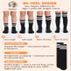 American Trends Purple Kids Toddler Soccer Socks Knee High Tube Soccer Softball Baseball Football Cute Socks for Girls 1 Pack Purple White 3-6 Years view 4